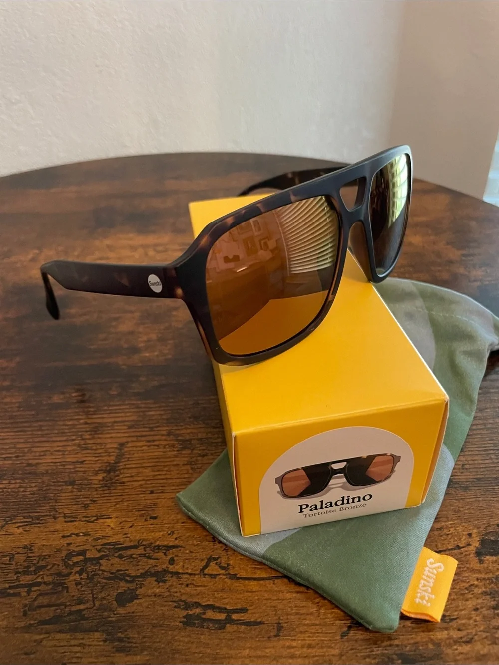 Sunski Paladino Tortoise Sunglasses with Amber Lenses